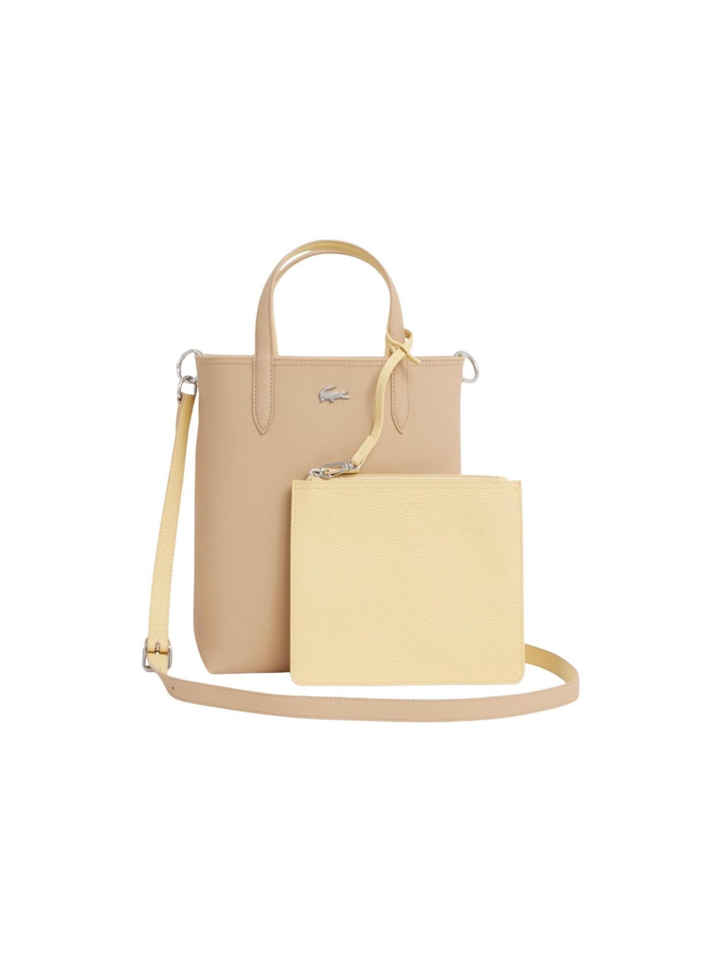 LACOSTE - Bolso de hombro 'SHOPPING NF2991' en beige: frente