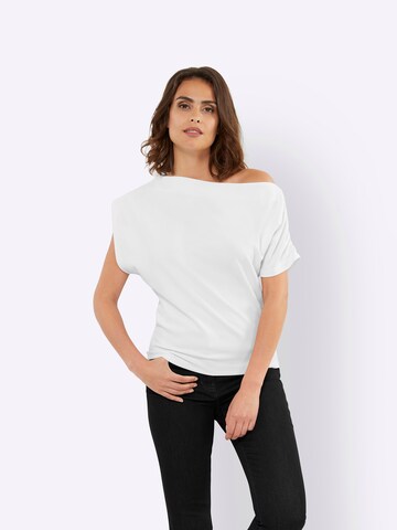 T-shirt heine en beige : devant