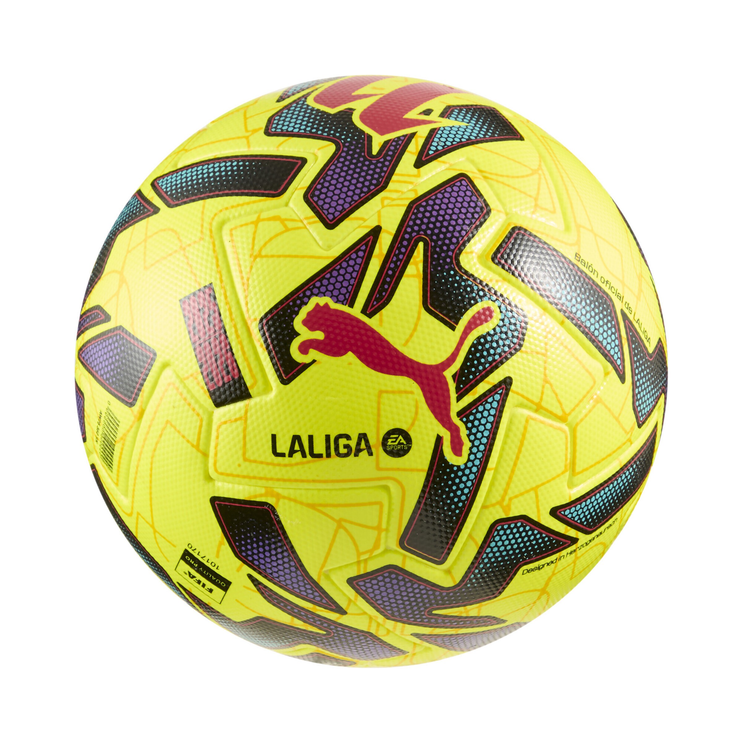 PUMA 27832265 Ball 'Orbita LaLiga 1' in Gelb: Vorderseite