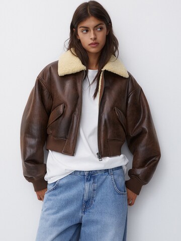 Giacca di mezza stagione di Pull&Bear in marrone: frontale