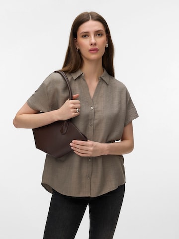VERO MODA Bluse 'VMMelaney' i grå: forside