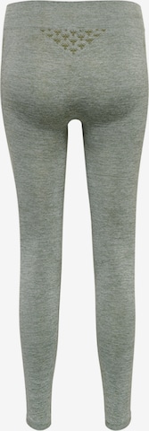 Hummel Skinny Workout Pants 'Ci' in Green