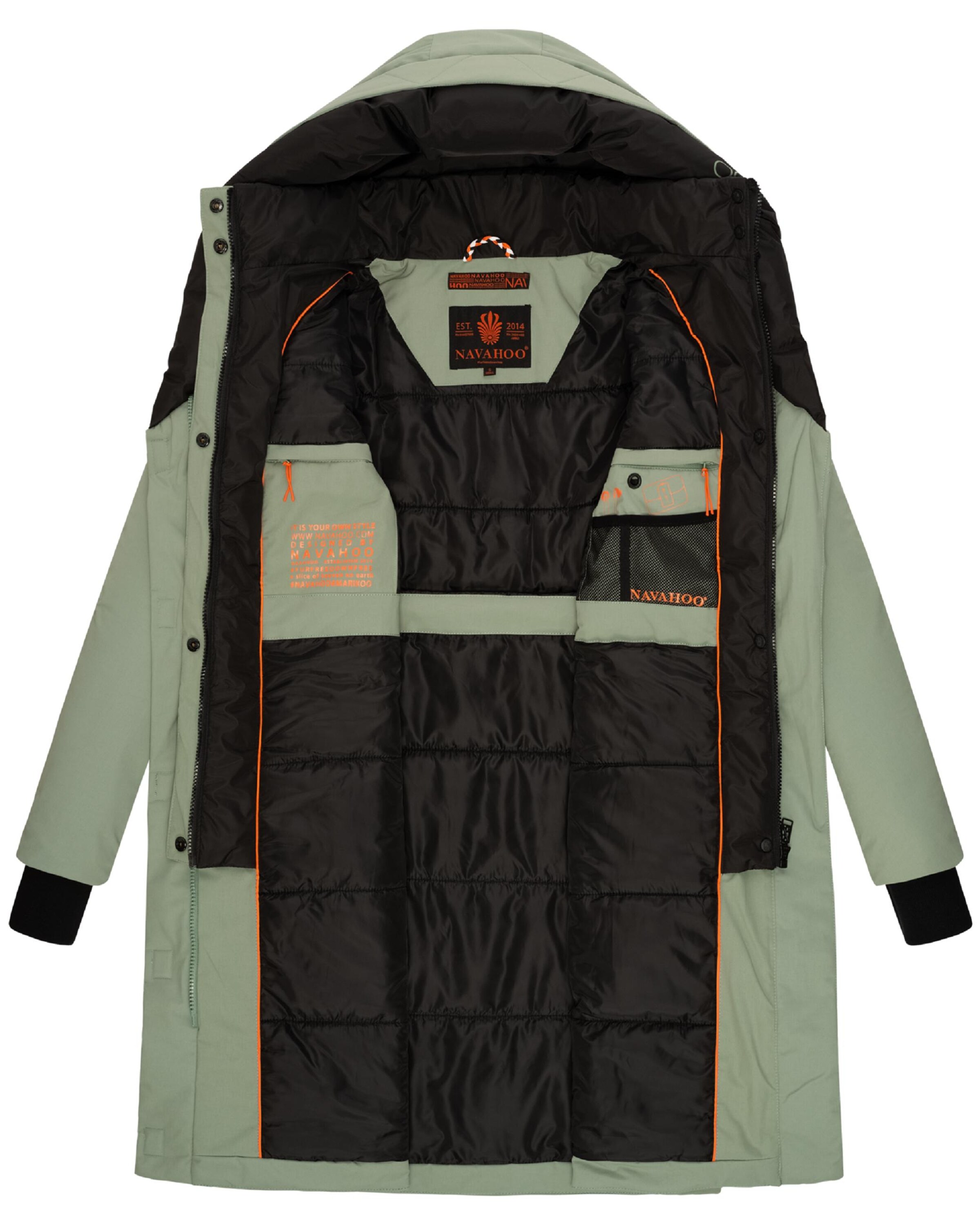 NAVAHOO Mantel 'Snowelf' in Grün