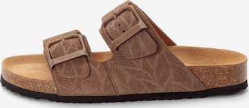 Mule Tamaris en marron : devant