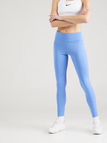 NIKE Skinny Spodnie sportowe w kolorze niebieski: przód