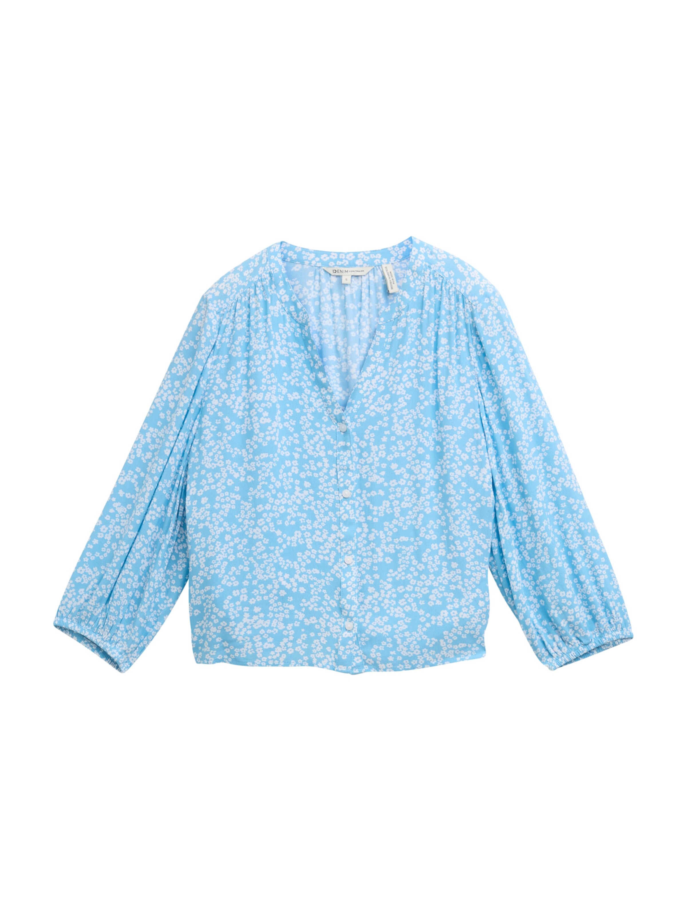 Chemisier TOM TAILOR DENIM en bleu : devant