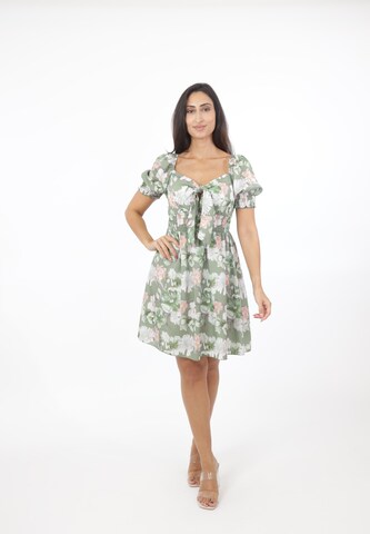 Elara Kleid in Grün: Vorderseite