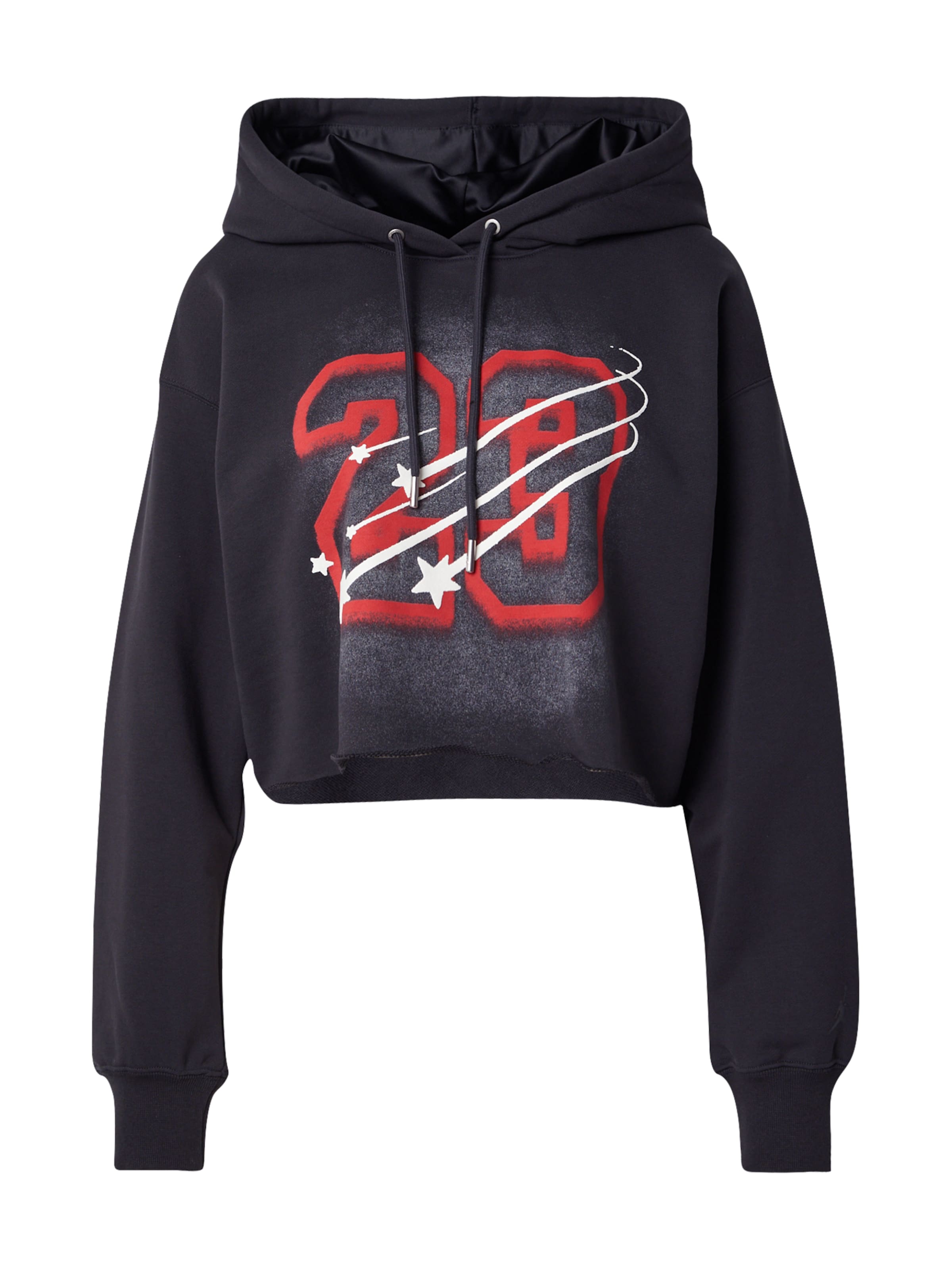 Jordan Μπλούζα φούτερ σε μαύρο: μπροστά