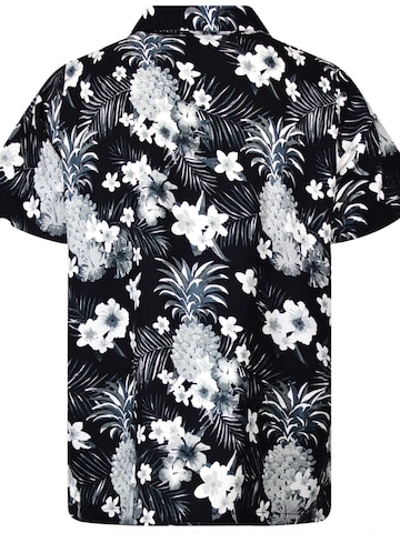 King Kameha Bluse 'Pineapple Flowers'‌‌‌‌‌ in Grau