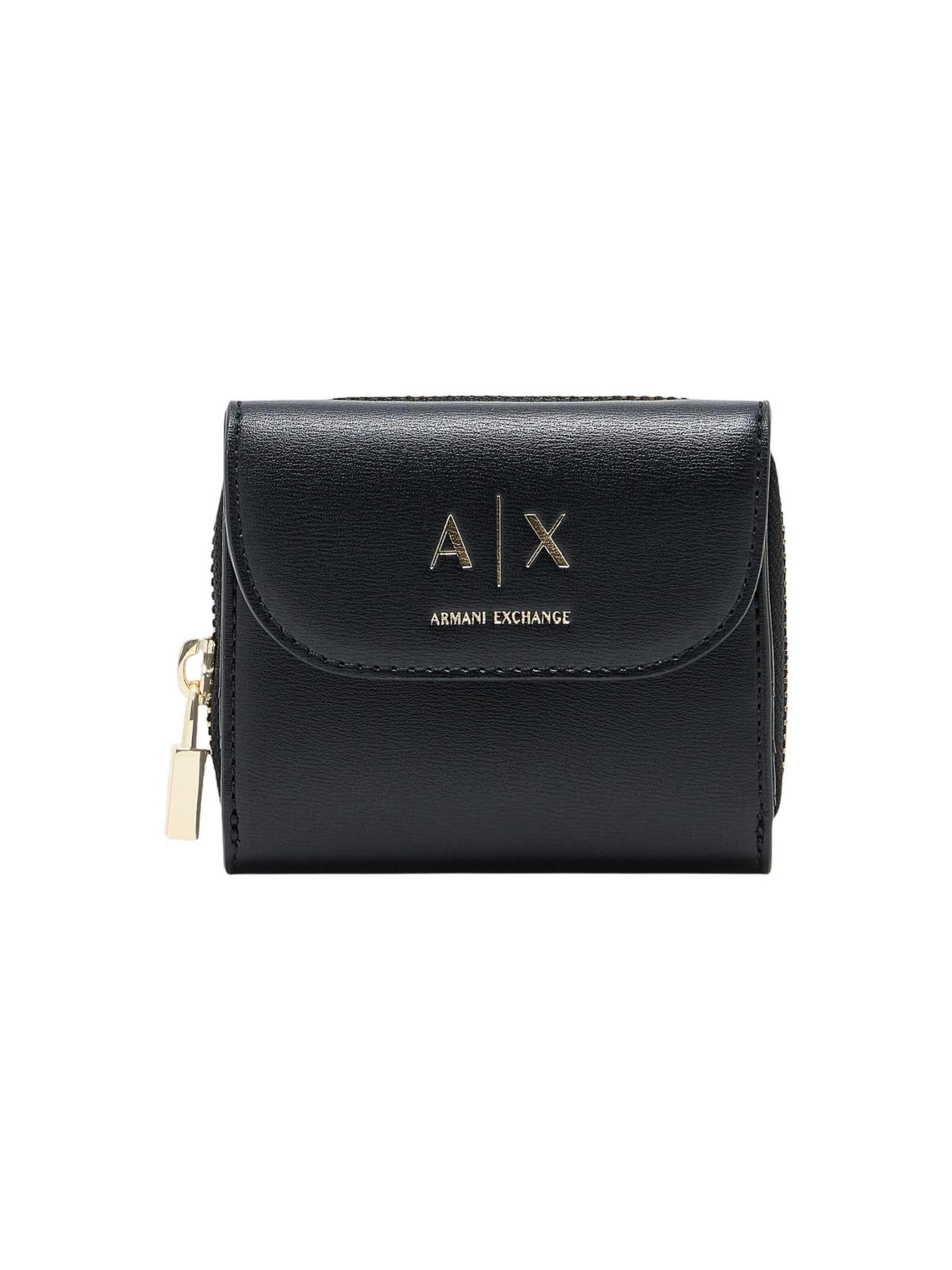 Portamonete 'XW003312 AF28605' di ARMANI EXCHANGE in nero: frontale