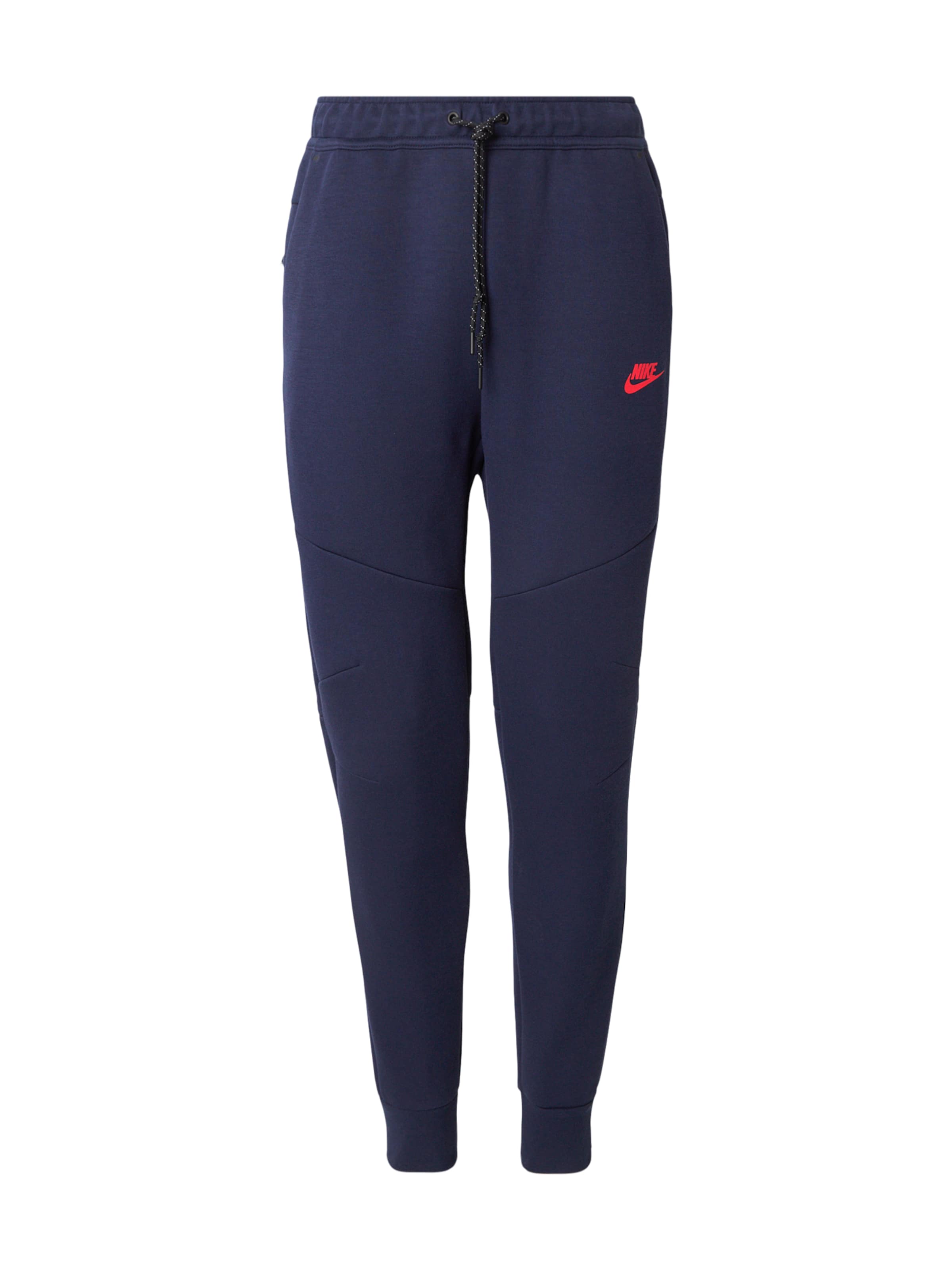 Effilé Pantalon 'TCH FLC' Nike Sportswear en bleu : devant