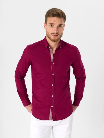 Moxx Paris Slim fit Overhemd in Rood