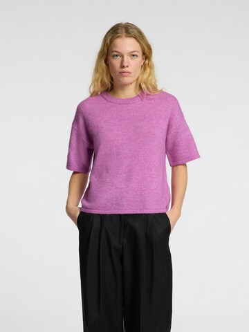 Pull-over SELECTED FEMME en rose : devant
