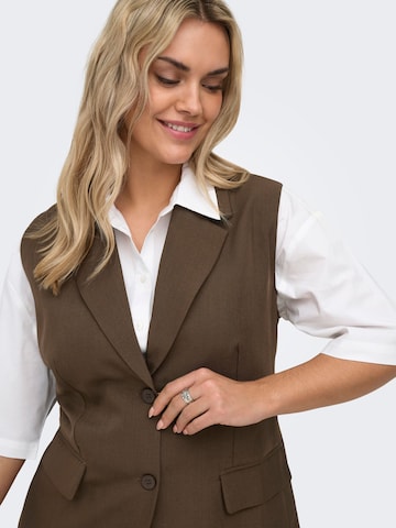 ONLY Carmakoma Gilet 'CARVictoria' in Bruin
