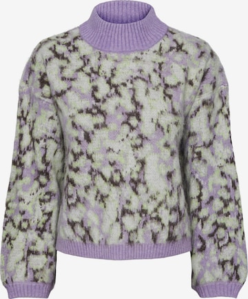 PIECES - Pullover 'JOELLA' em roxo: frente