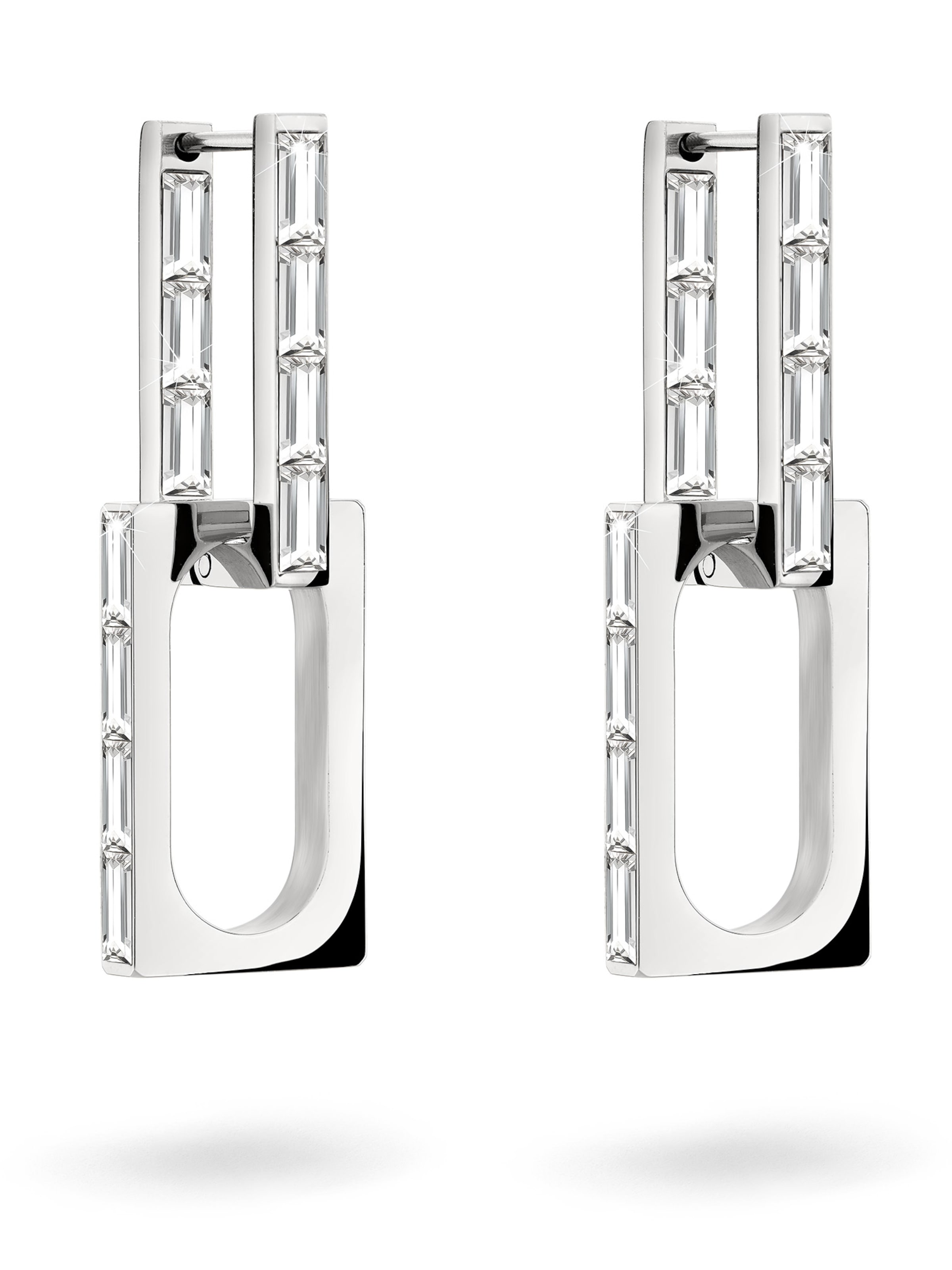 Boucles d'oreilles Liebeskind Berlin en argent : devant