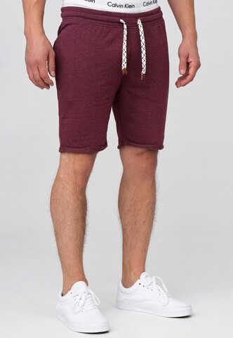 INDICODE JEANS Regular Broek ' Aldrich ' in Rood: voorkant