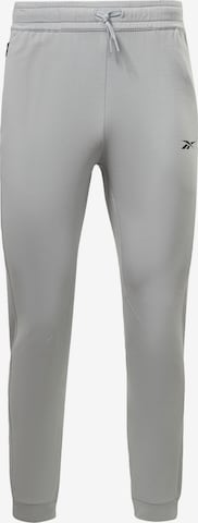 Reebok Workout Pants in Grey: front