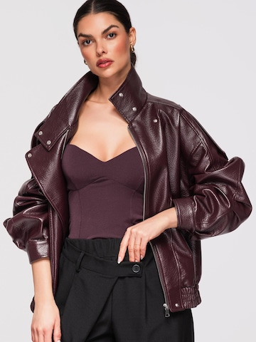 Ombre Between-season jacket in Red: front