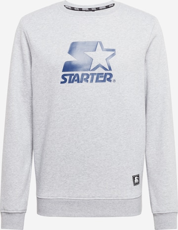 Starter Black Label Sweatshirt in Grijs: voorkant