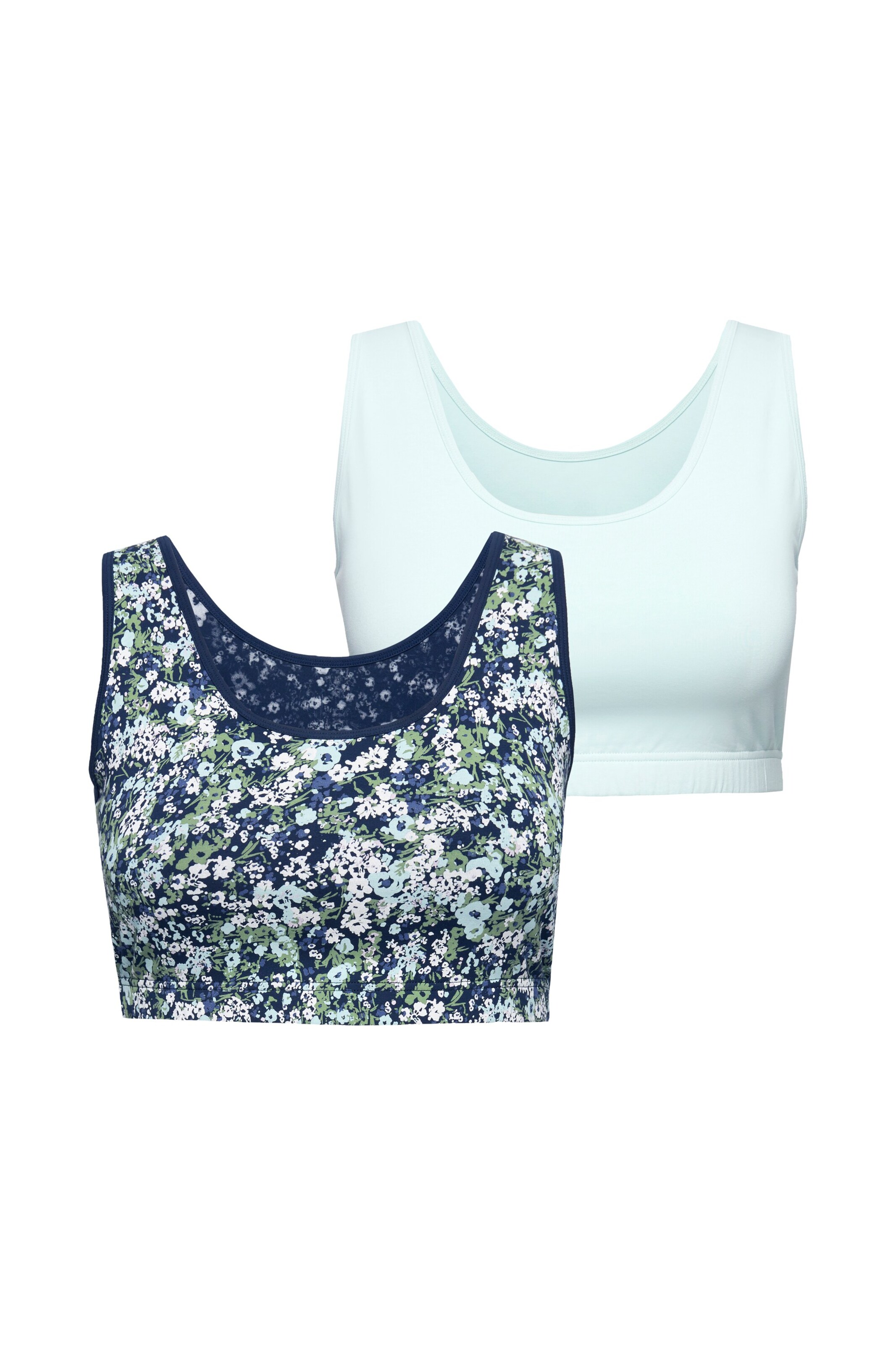 Ulla Popken Bustier BH in Blauw: voorkant