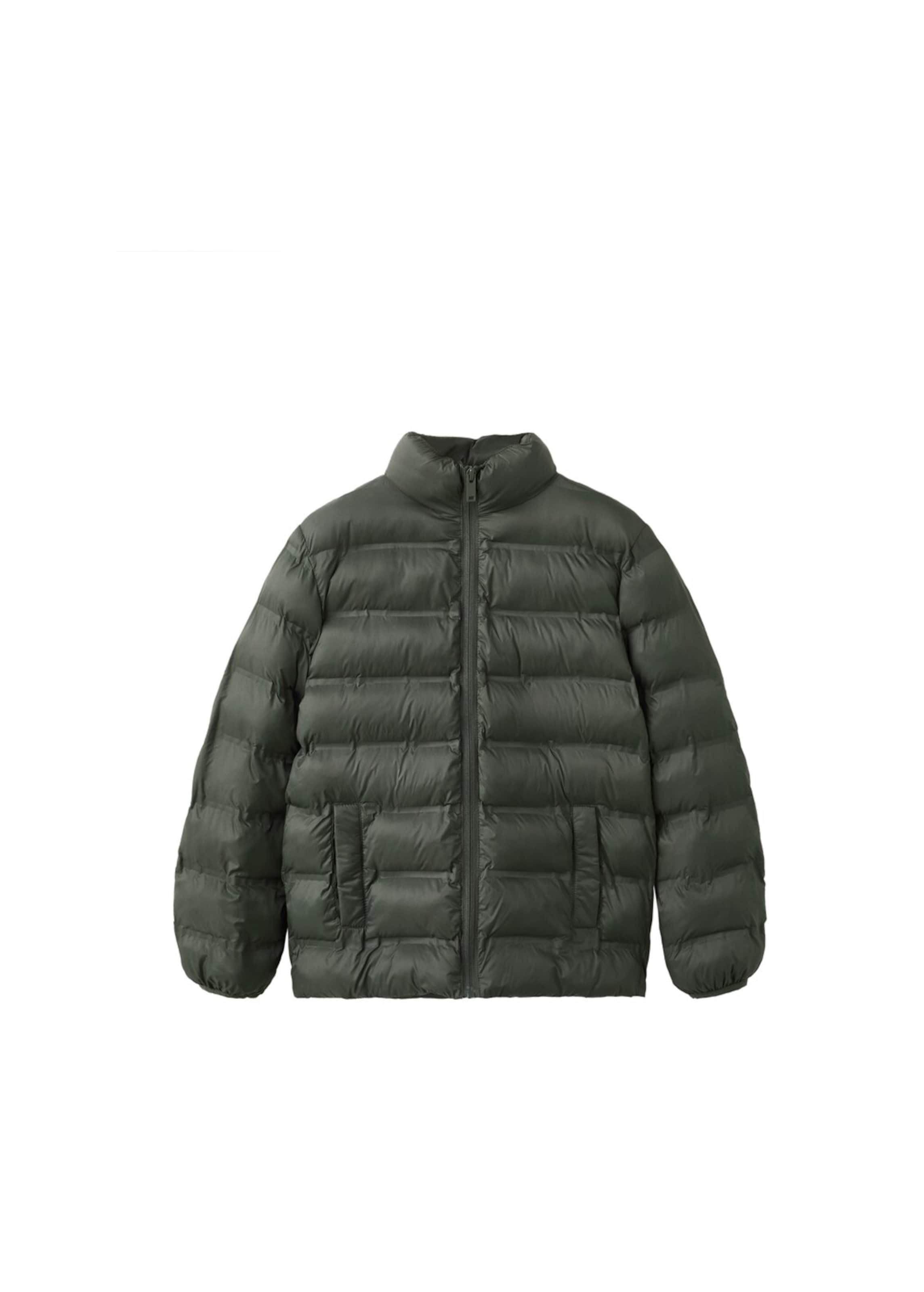 MANGO KIDS Between-Season Jacket 'Unico' in Green: front