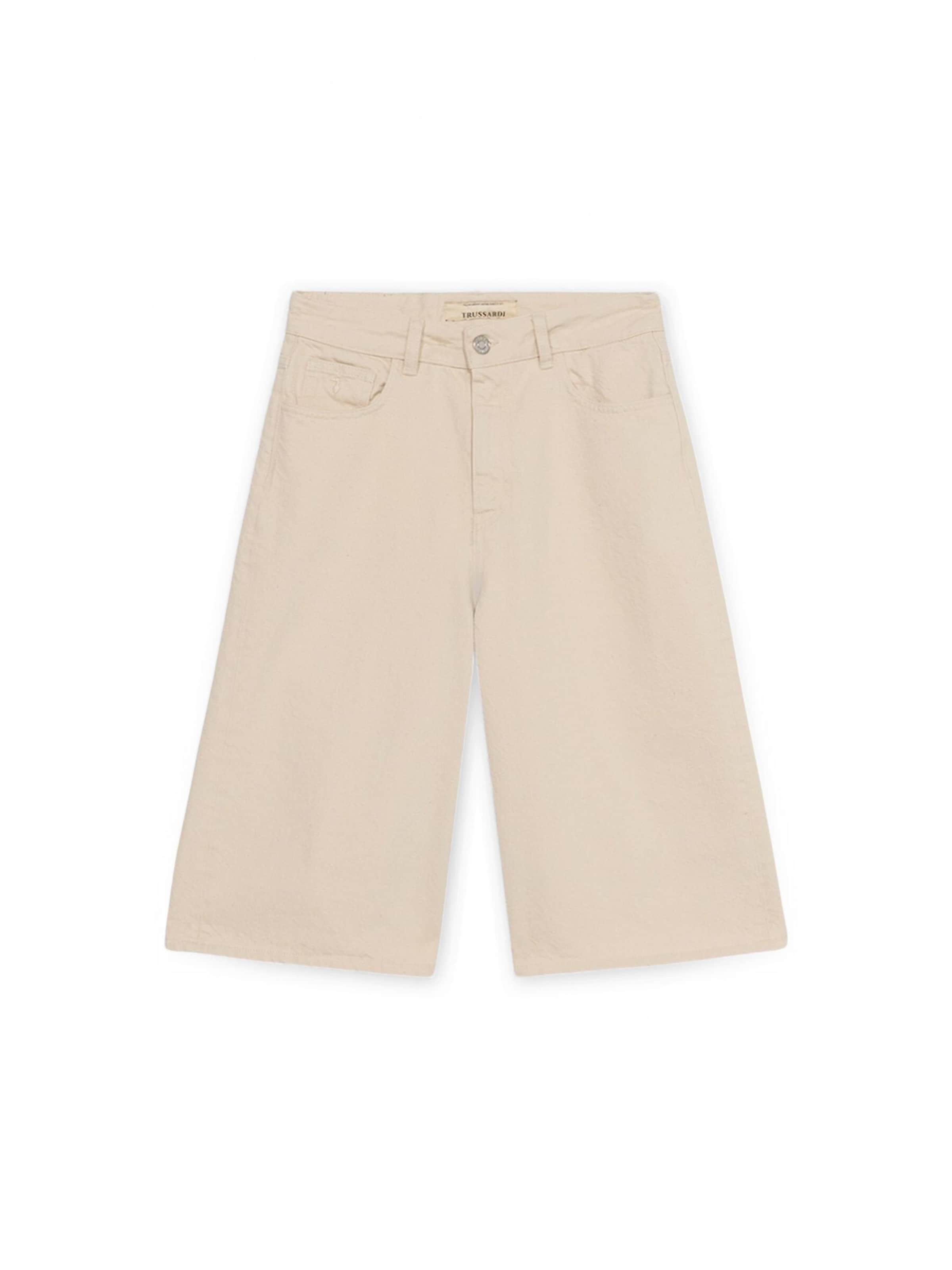 Trussardi - regular Vaquero en beige: frente