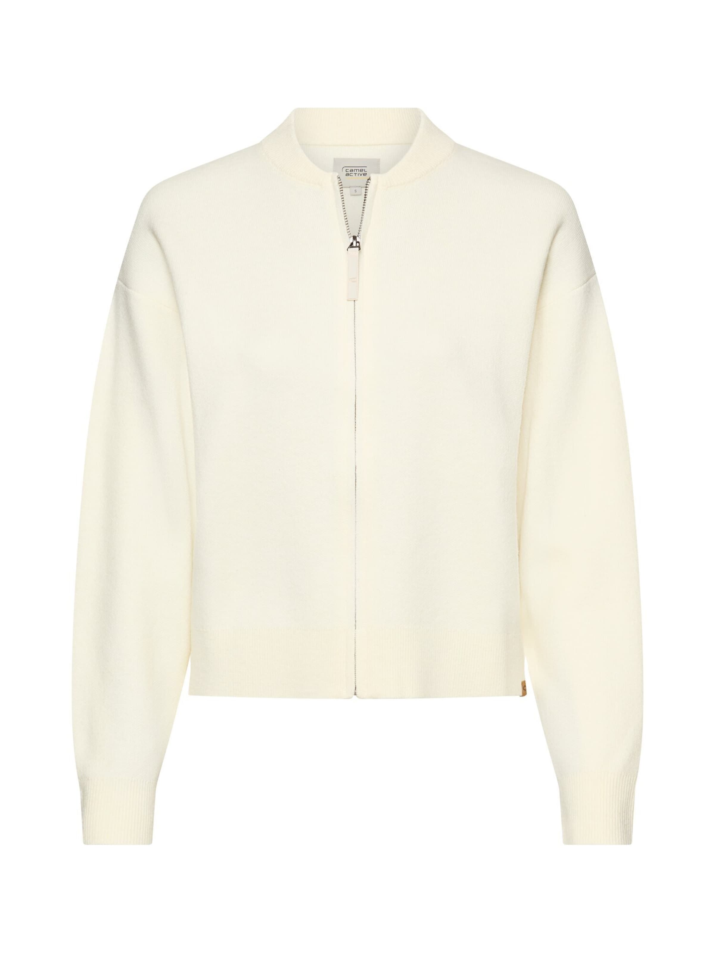 CAMEL ACTIVE Strickjacke in Weiß: Vorderseite