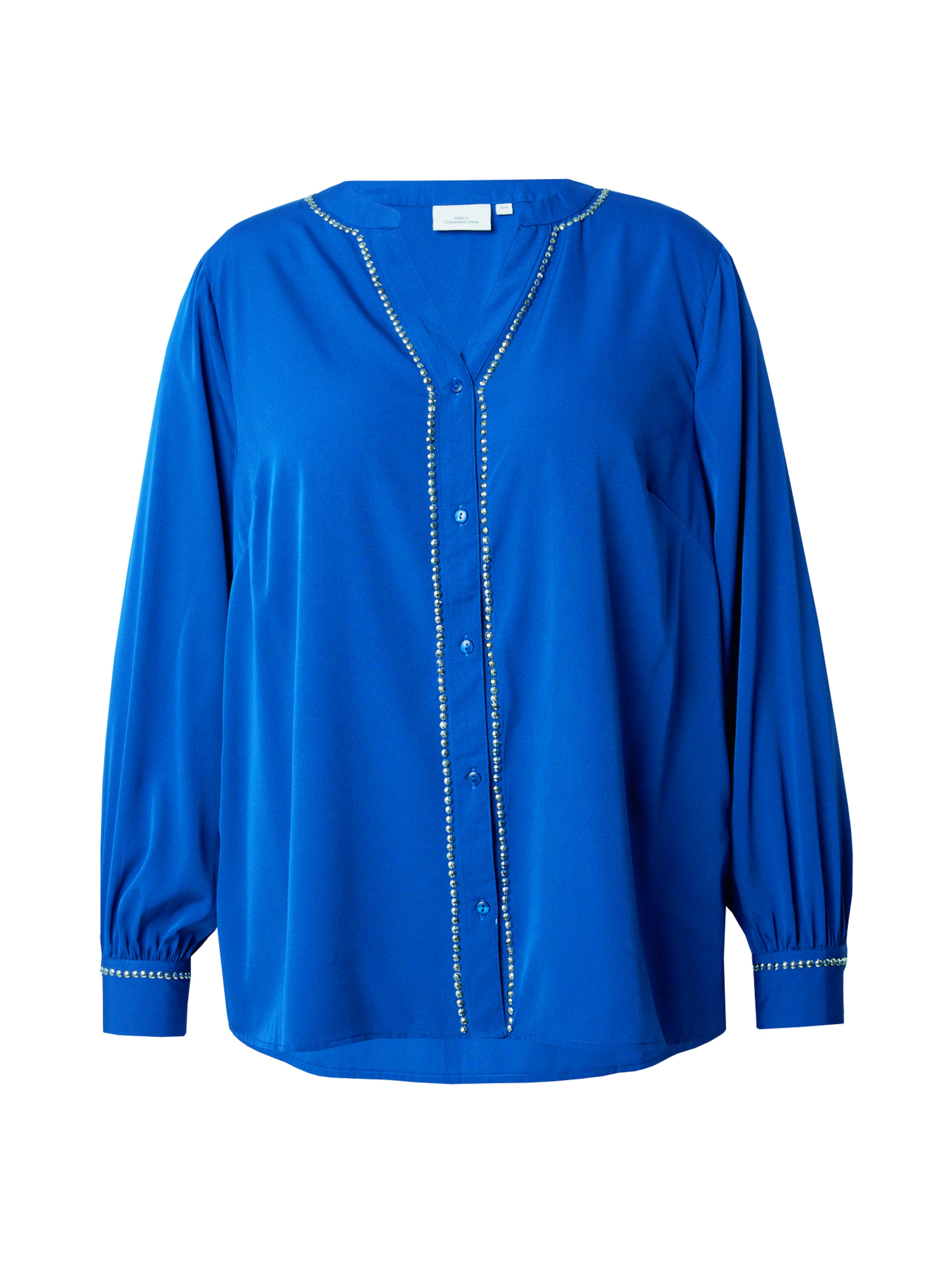 Camicia da donna 'CARSTUDDINA' di ONLY Carmakoma in blu: frontale