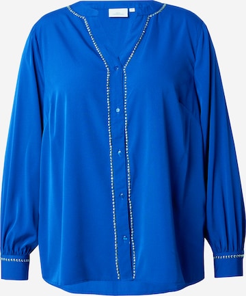 ONLY Carmakoma - Blusa 'CARSTUDDINA' em azul: frente