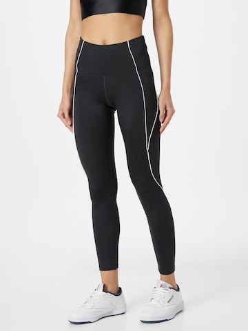 Reebok - Skinny Pantalón deportivo 'Workout Ready' en negro: frente