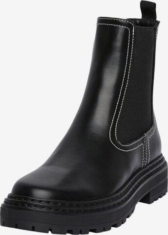 Chelsea Boots 'RIKKA' PIECES en noir : devant