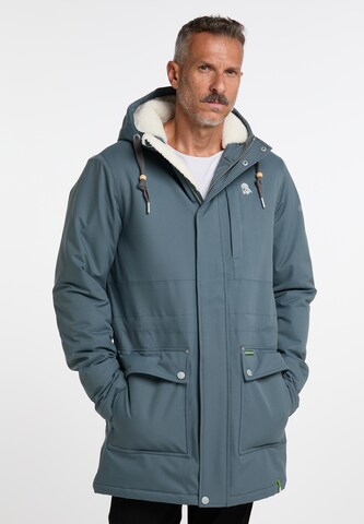 Schmuddelwedda Winterparka in Blauw: voorkant