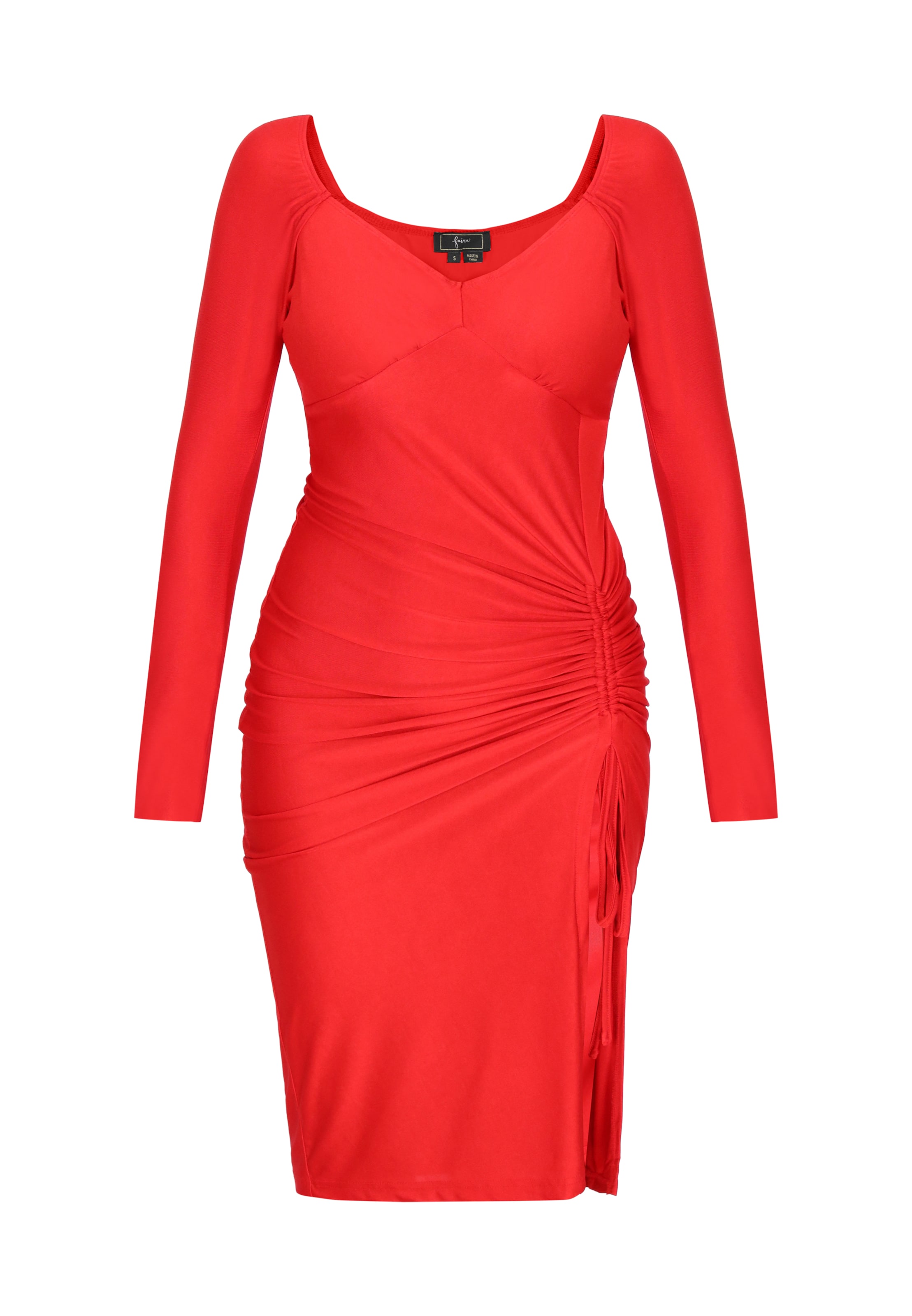 faina - Vestido 'Festive' em vermelho: frente