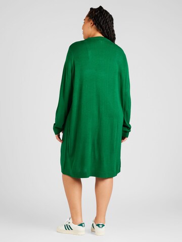 Rochie tricotat 'XMAS DEER' de la ONLY Carmakoma pe verde