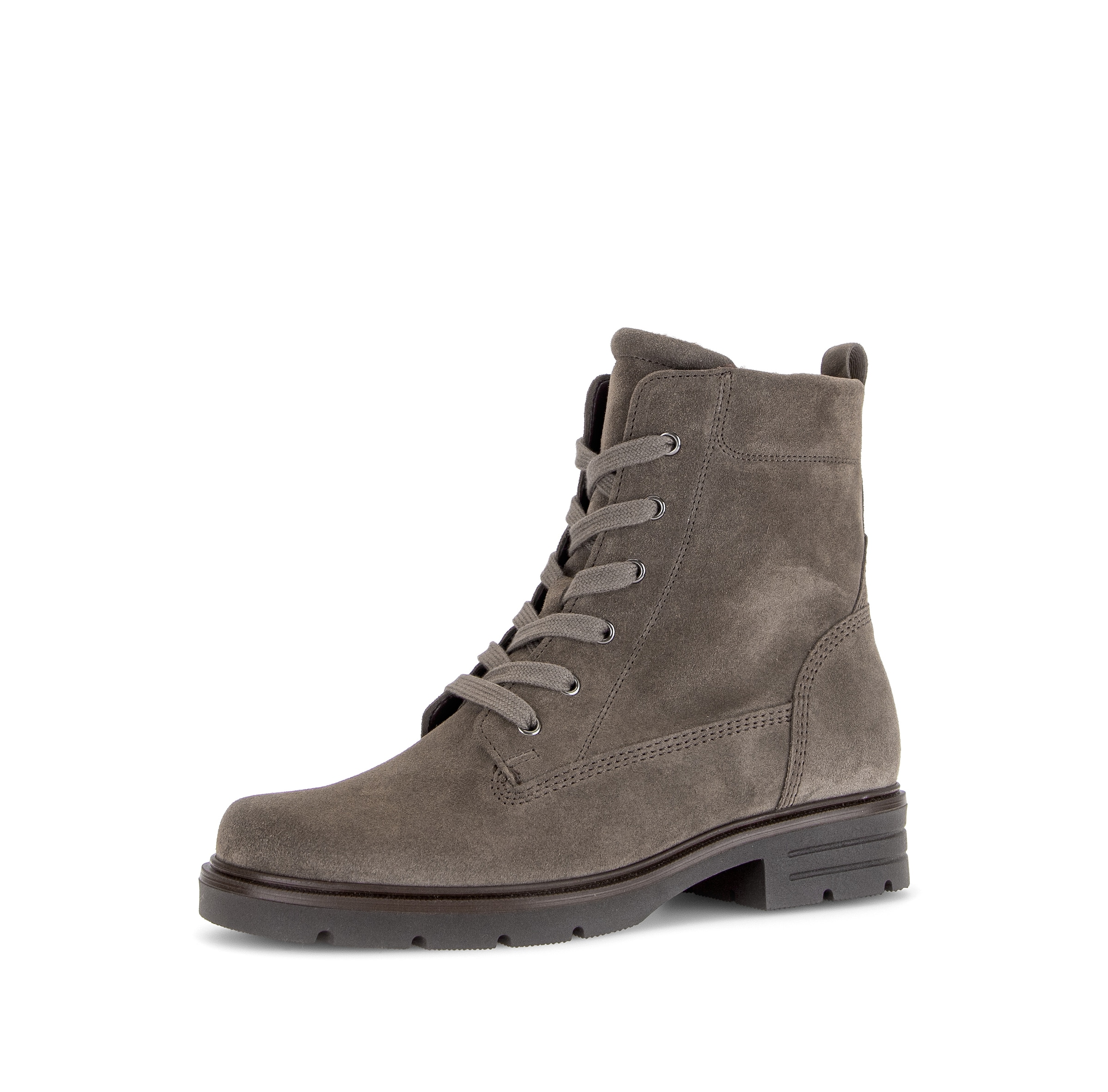 GABOR Lace-Up Ankle Boots in Grey: front