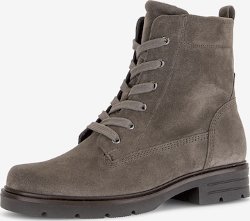 GABOR Lace-Up Ankle Boots in Grey: front