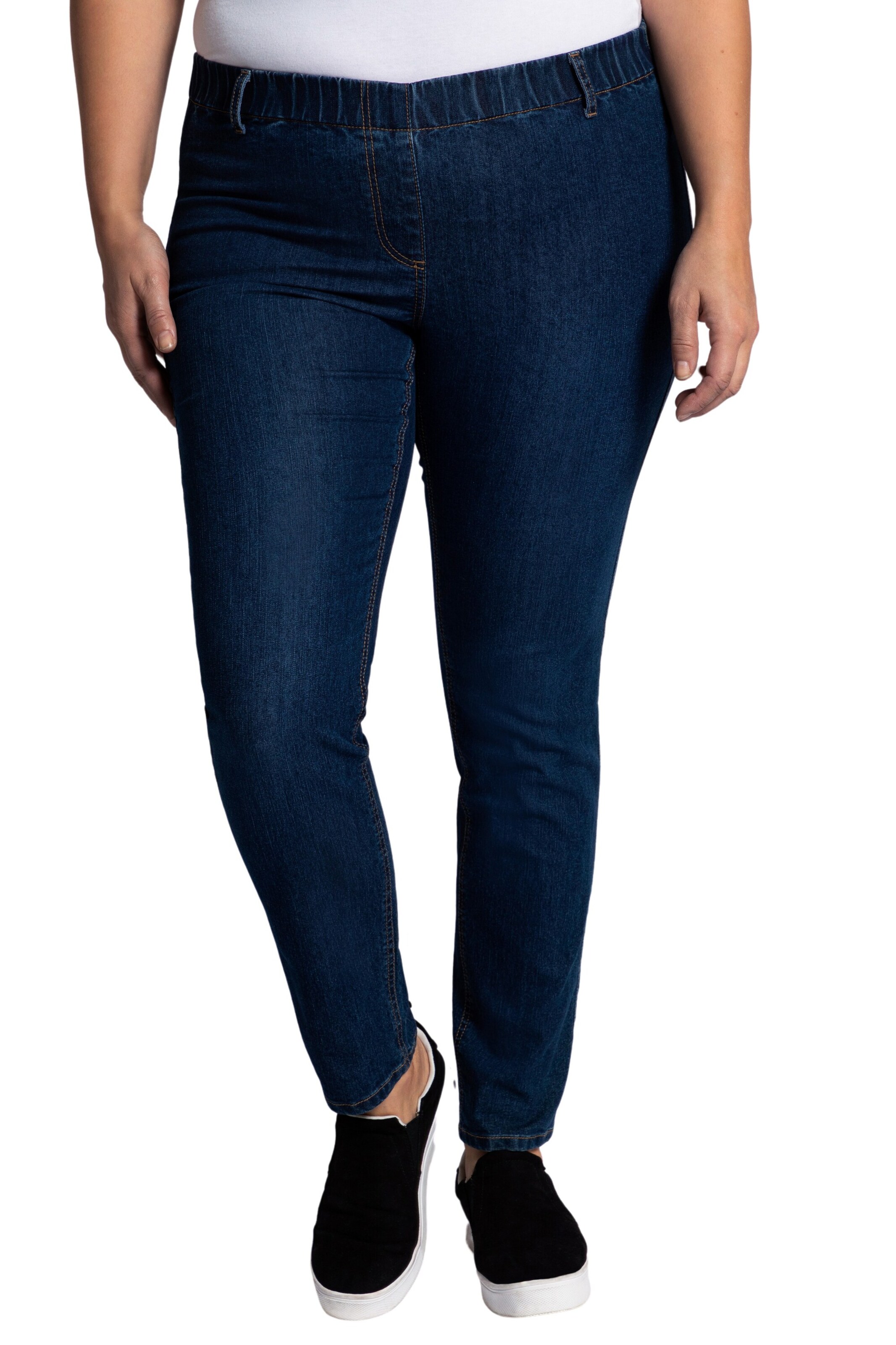 Ulla Popken Slim fit Jeggings 'Sienna' in Blue: front