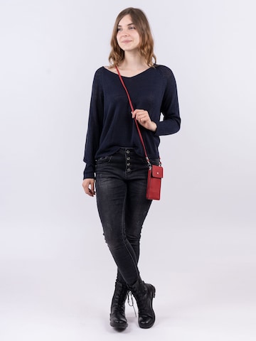 Emily & Noah Shoulder Bag ' Emma ' in Red: front