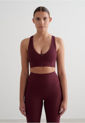 Bustier Soutien-gorge de sport Aim'n en rouge : devant