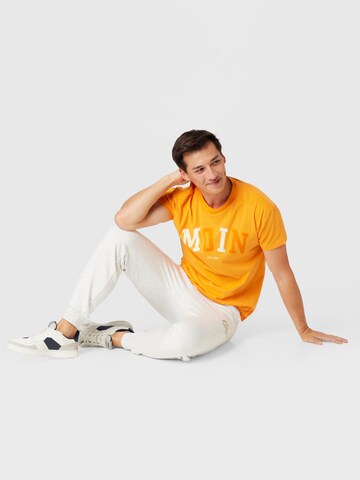 Derbe Shirt 'Moin' in Orange