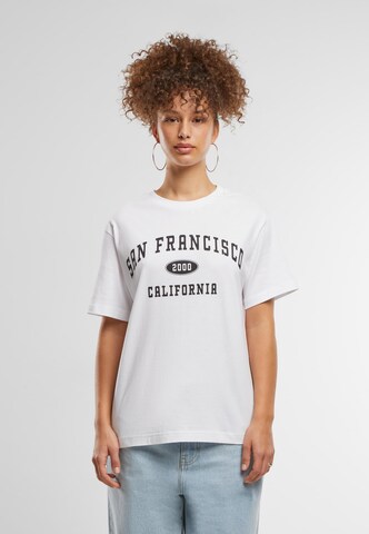 Miss Tee Shirt 'San Francisco City' in Wit: voorkant
