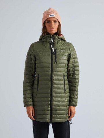 Giacca sportiva ' SATEL1TE  ' di JACK1T in verde: frontale