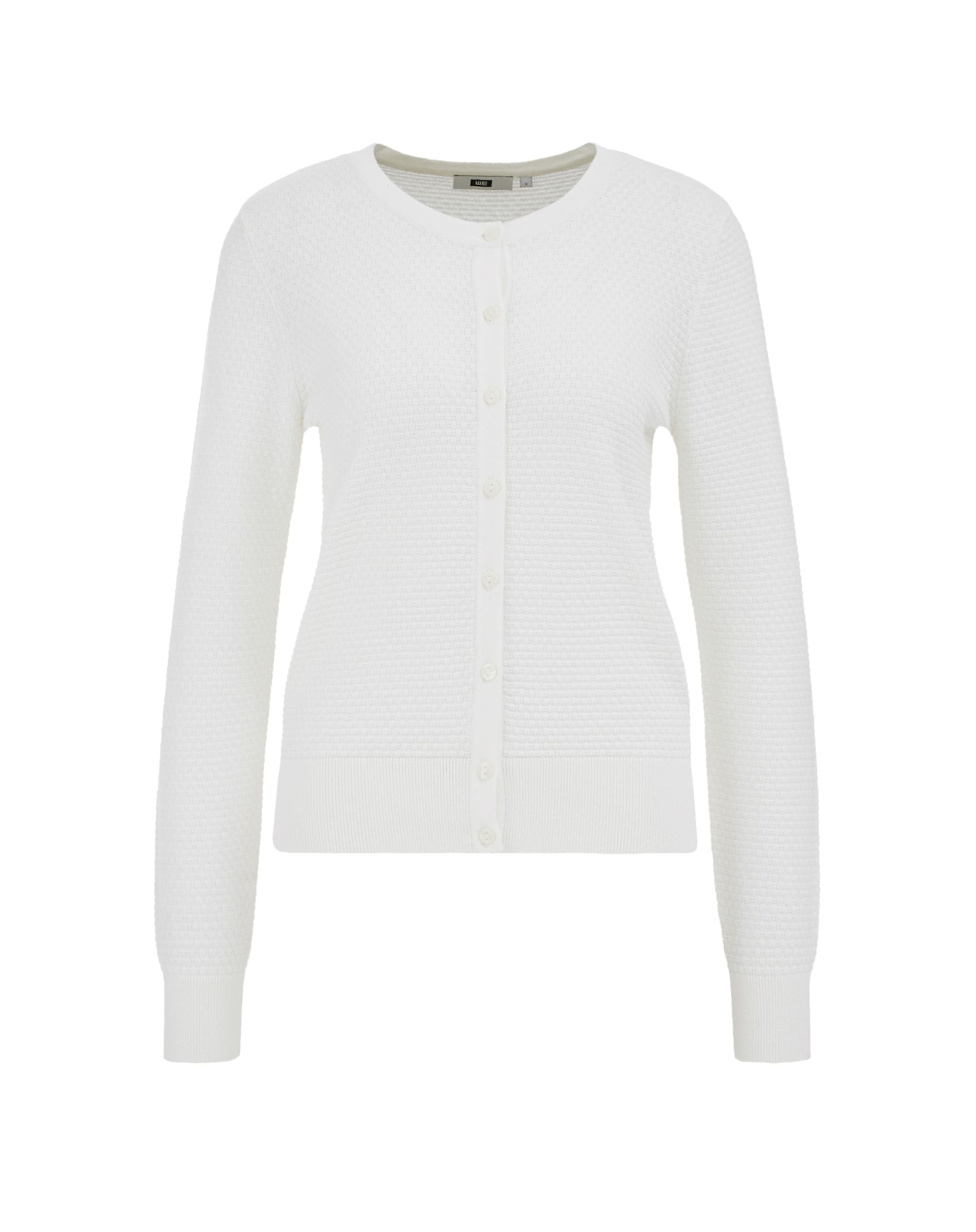 WE Fashion Strickjacke in Weiß: Vorderseite