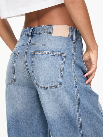 Wide Leg Jean Pull&Bear en bleu