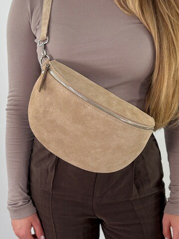 lePelou Gürteltasche 'VALENTINA large' in Beige