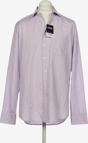 SEIDENSTICKER Button Up Shirt in L in Purple: front