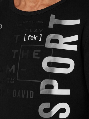 CAMP DAVID Sweatshirt in Black