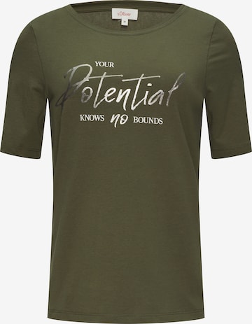s.Oliver Shirt in Grün: Vorderseite