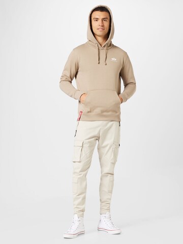 ALPHA INDUSTRIES Средняя посадка Свитшот в Бежевый